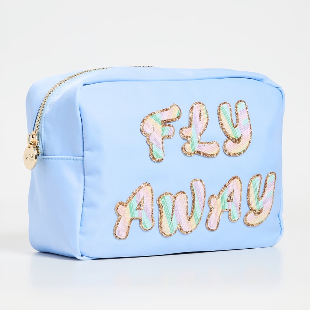 Stoney Clover Lane Periwinkle Fly Away Large Pouch